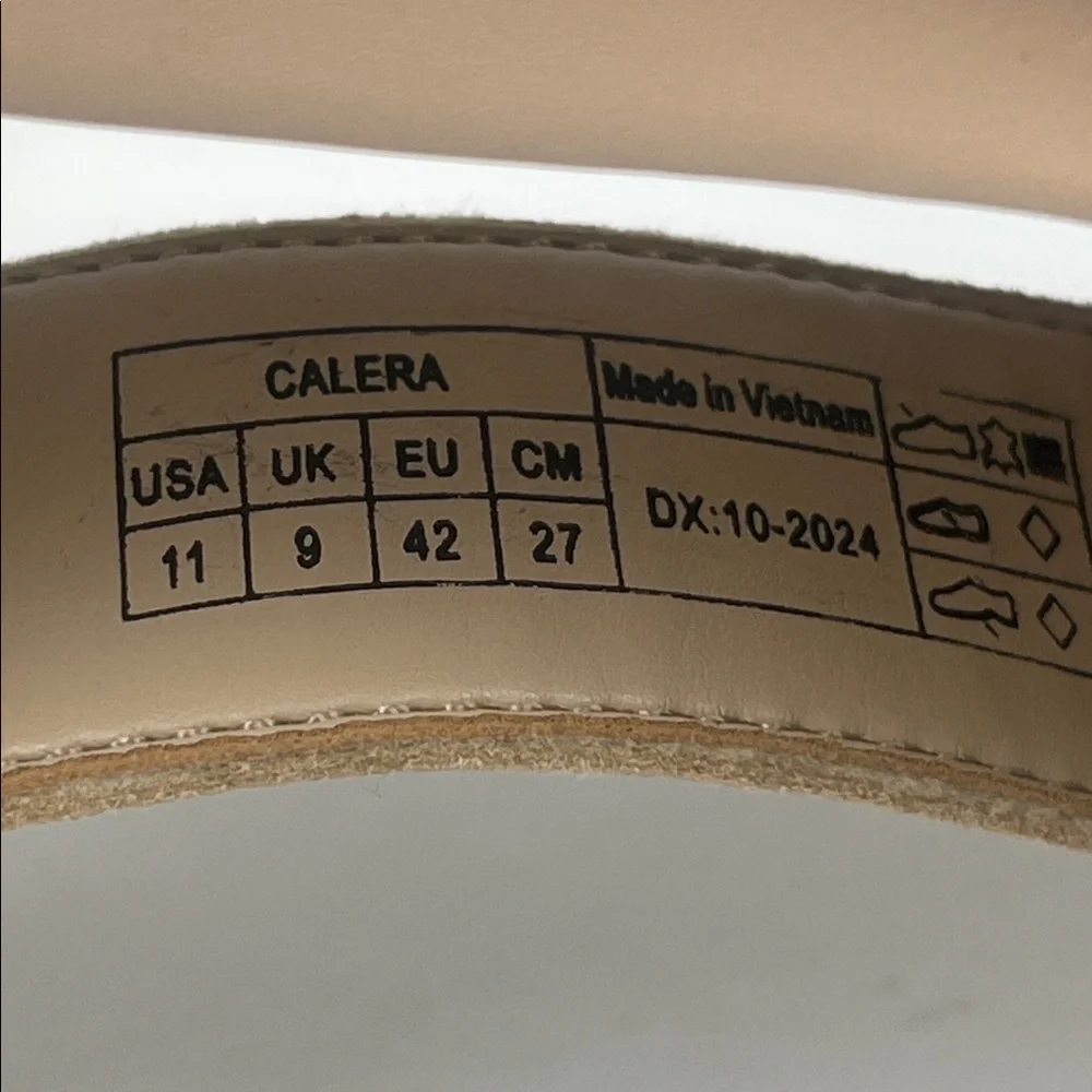 Vionic Calera‎ Metallic Gold Espadrille Wedge Sandals SZ 11